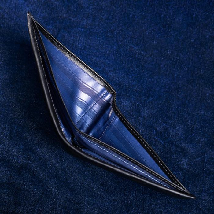 BULLCAPTAIN - BULLCAPTAIN Top Layer Cowhide Plånbok för Män Svart