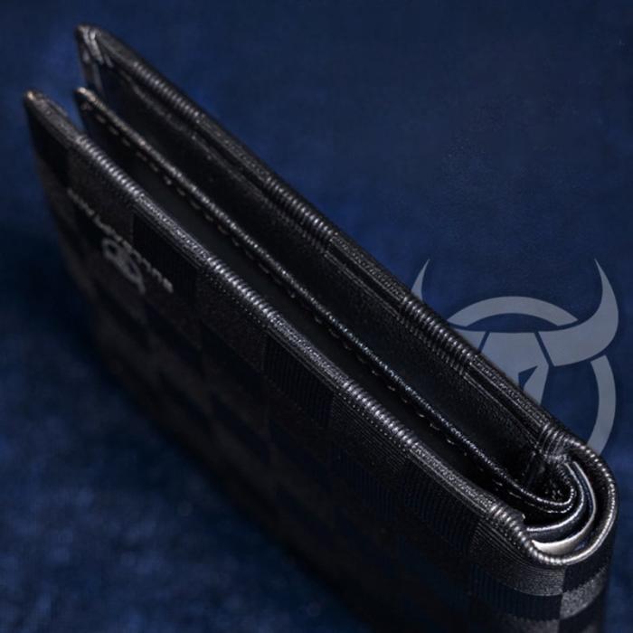 BULLCAPTAIN - BULLCAPTAIN Top Layer Cowhide Plånbok för Män Svart