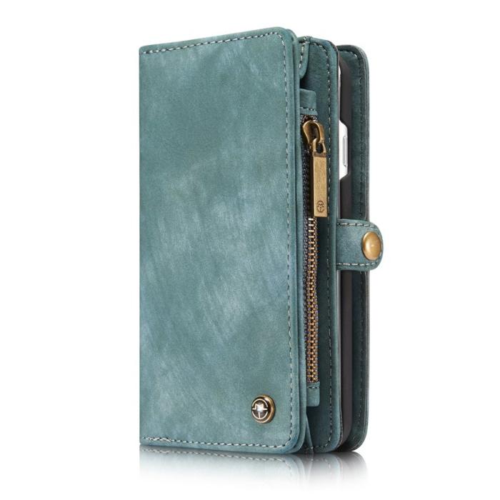 Caseme - CASEME 008 2-in-1 Plånboksfodral i PU-läder för iPhone 7/8 - Blå