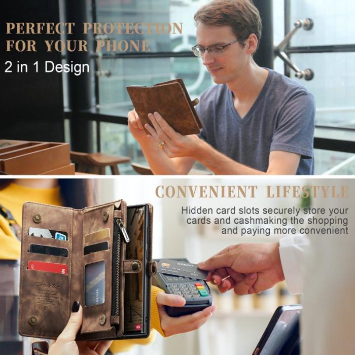 Caseme - CASEME 008 för Samsung Galaxy S23 Ultra Fodral Brun