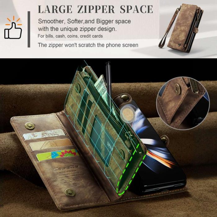 Caseme - CASEME 008 för Samsung Galaxy Z Fold4 5G Fodral Brun