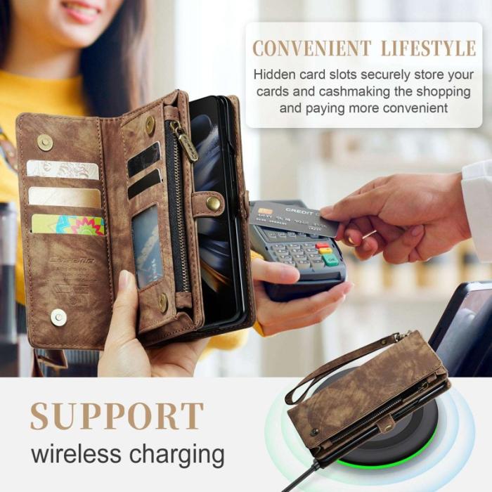 Caseme - CASEME 008 för Samsung Galaxy Z Fold4 5G Fodral Brun