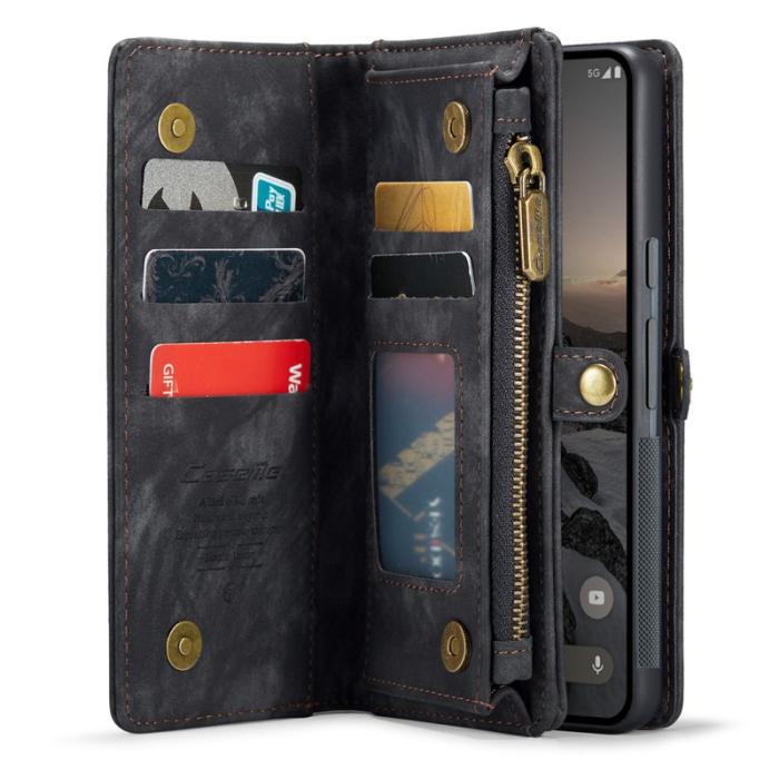 Caseme - CASEME 008 Fodral för Google Pixel 9/9 Pro i läder - Svart