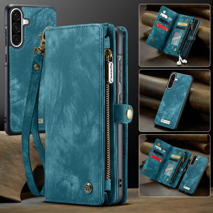 Caseme - CASEME 008 Konstläder Plånboksfodral för Samsung Galaxy A17 5G/4G - Blå