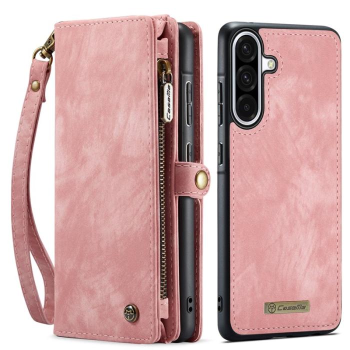 Caseme - CASEME 008 Konstläder Plånboksfodral för Samsung Galaxy A17 5G/4G - Rosa