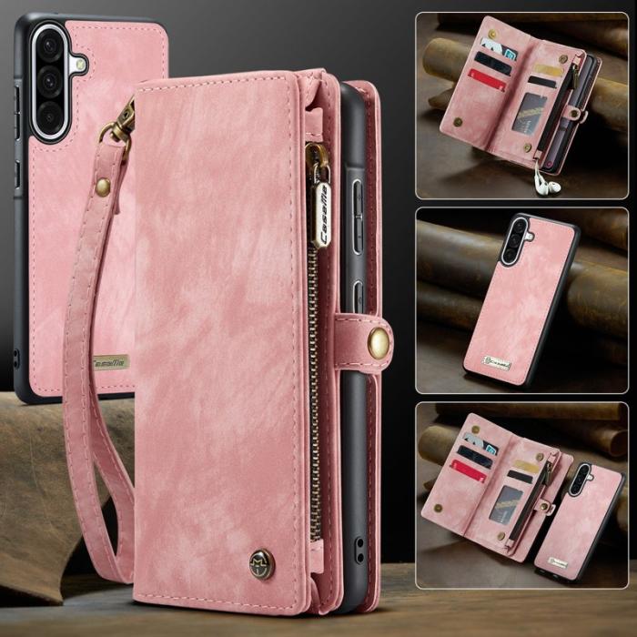 Caseme - CASEME 008 Konstläder Plånboksfodral för Samsung Galaxy A17 5G/4G - Rosa
