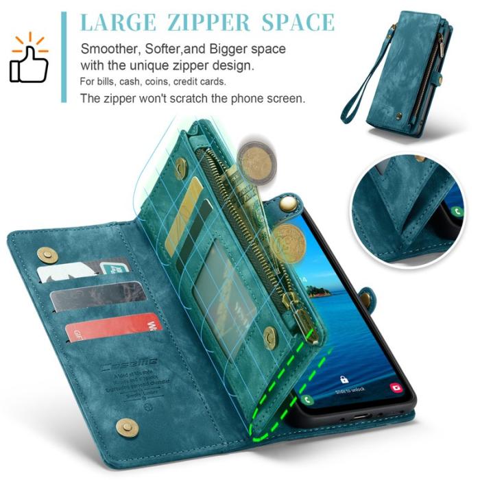 Caseme - CASEME 008 Fodral för Samsung Galaxy A35 5G - Läder - Blå