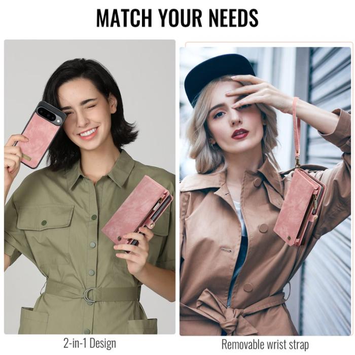 Caseme - CASEME 008 Fodral till Google Pixel 10 Pro - Läder - Rosa