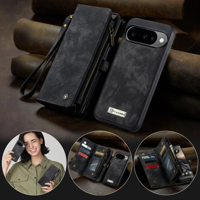 Caseme - CASEME 008 Fodral till Google Pixel 10 Pro - Läder - Svart