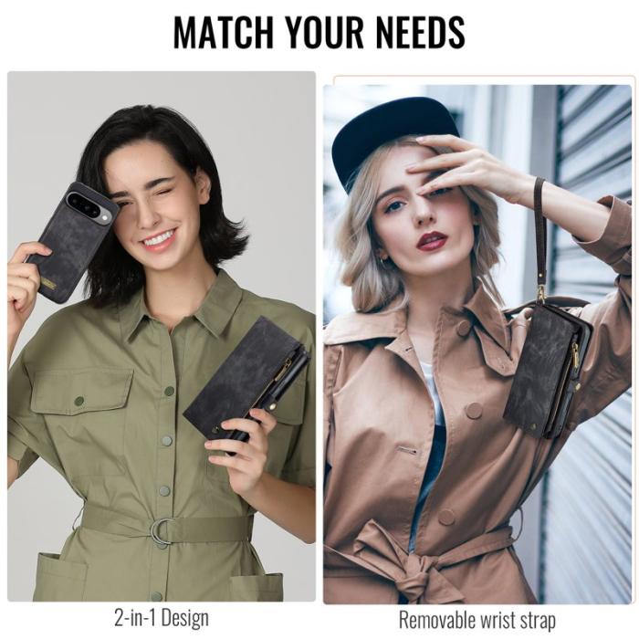 Caseme - CASEME 008 Fodral till Google Pixel 10 Pro - Läder - Svart