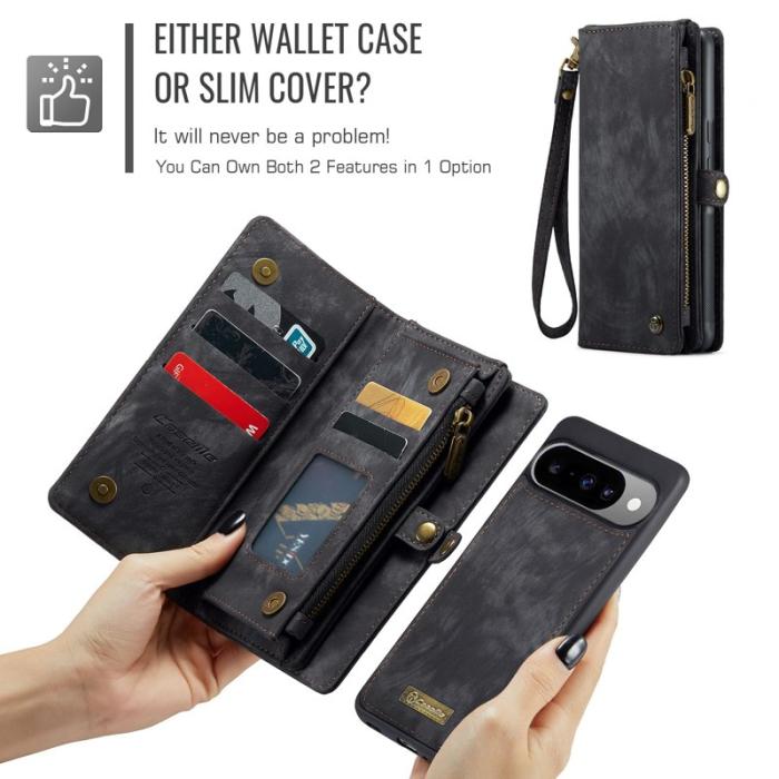 Caseme - CASEME 008 Fodral till Google Pixel 10 Pro - Läder - Svart