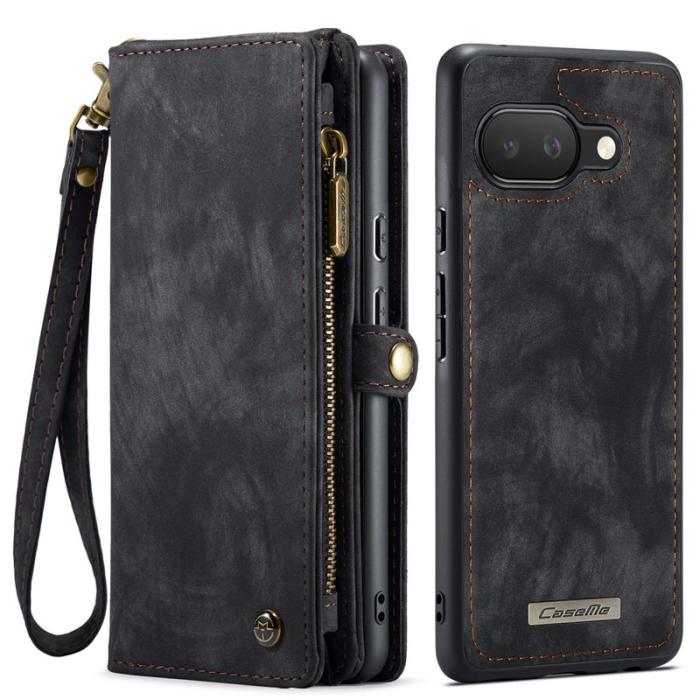 Caseme - CASEME 008 Fodral till Google Pixel 9a i läder med rem - Svart