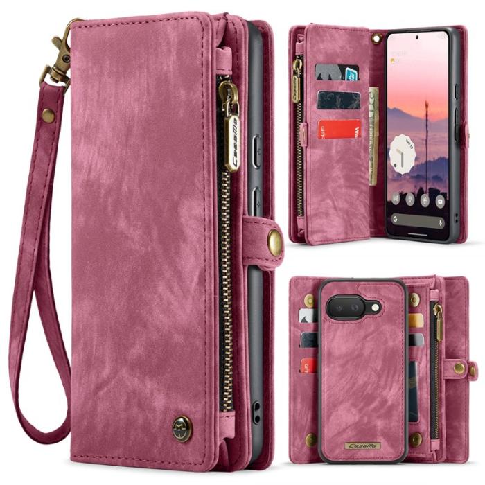 Caseme - CASEME 008 Fodral till Google Pixel 9a i läder - Röd