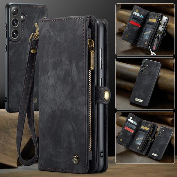 Caseme - CASEME 008 Fodral till Samsung Galaxy S24 FE - Läder Svart
