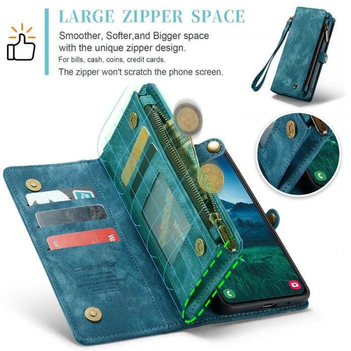 Caseme - CASEME 008 Fodral till Samsung Galaxy S24+ i läder - Blå