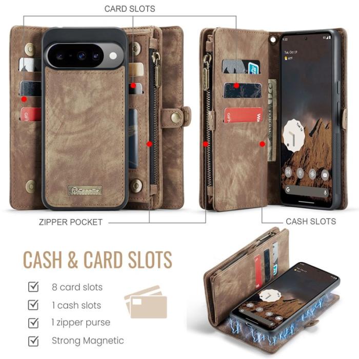 Caseme - CASEME 008 Läderfodral till Google Pixel 10 Pro - Brun