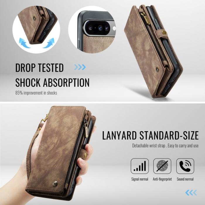 Caseme - CASEME 008 Läderfodral till Google Pixel 10 Pro - Brun
