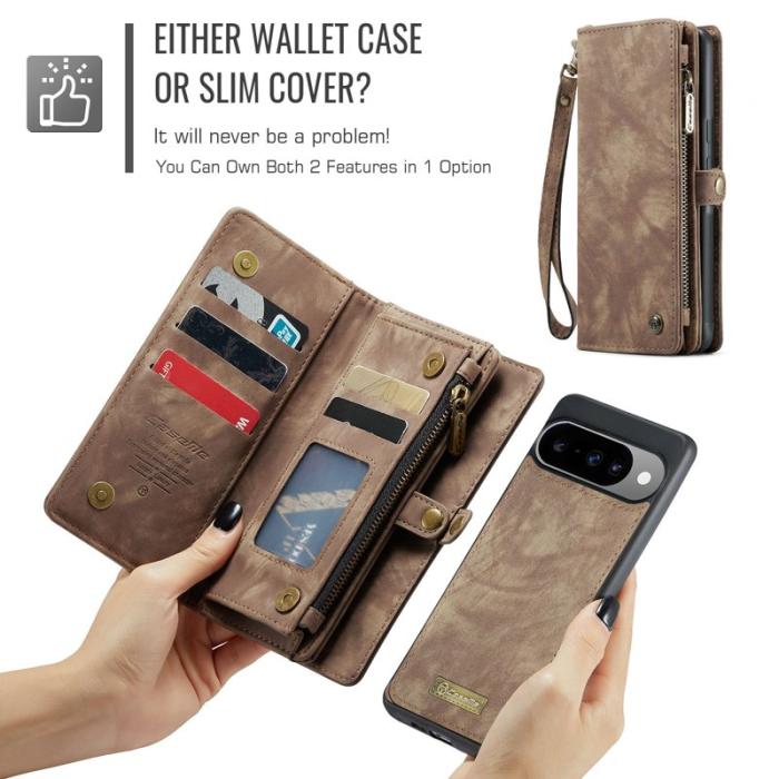 Caseme - CASEME 008 Läderfodral till Google Pixel 10 Pro - Brun