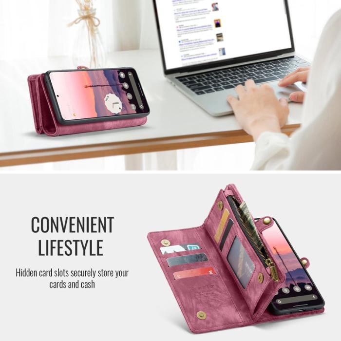 Caseme - CASEME 008 Läderfodral till Google Pixel 10 Pro - Röd