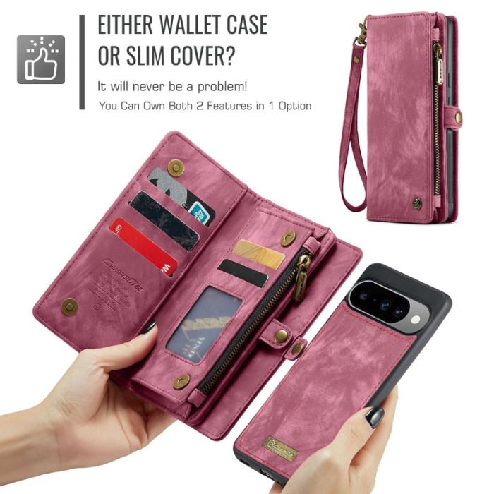 Caseme - CASEME 008 Läderfodral till Google Pixel 10 Pro - Röd