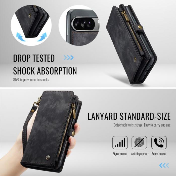 Caseme - CASEME 008 Läderfodral till Google Pixel 10 Pro XL - Svart