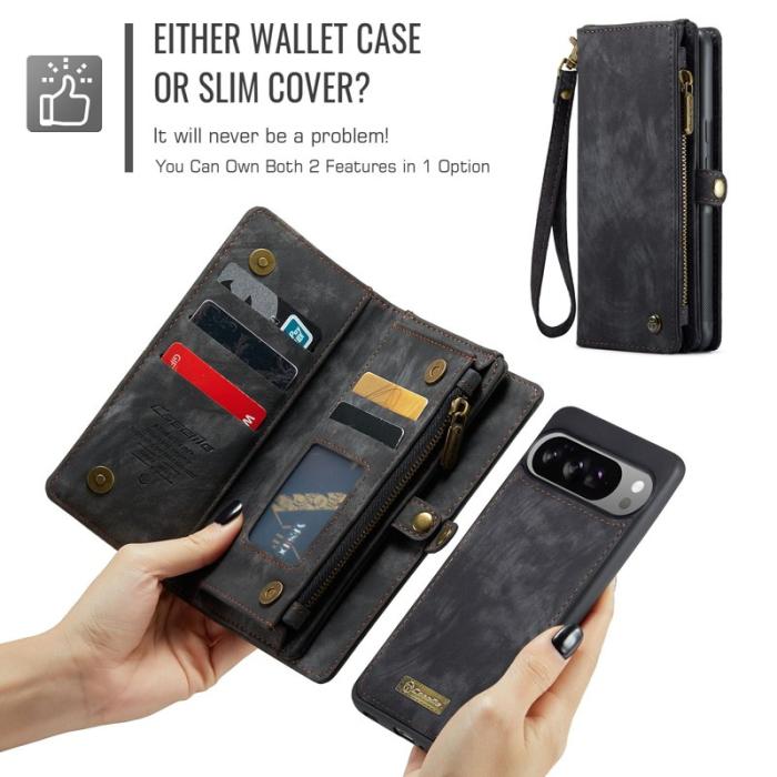 Caseme - CASEME 008 Läderfodral till Google Pixel 10 Pro XL - Svart