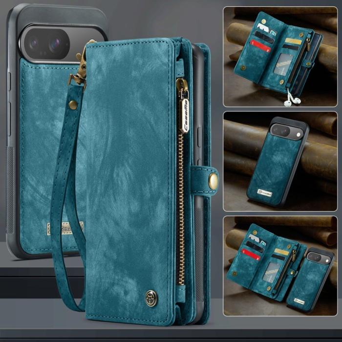 Caseme - CASEME 008 Läderfodral till Google Pixel 9 Pro - Blå