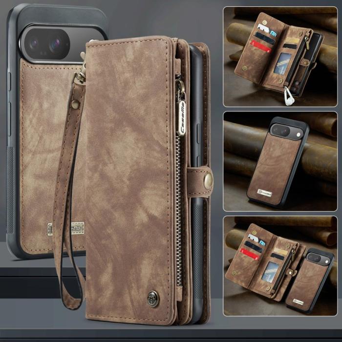 Caseme - CASEME 008 Läderfodral till Google Pixel 9 Pro - Brun