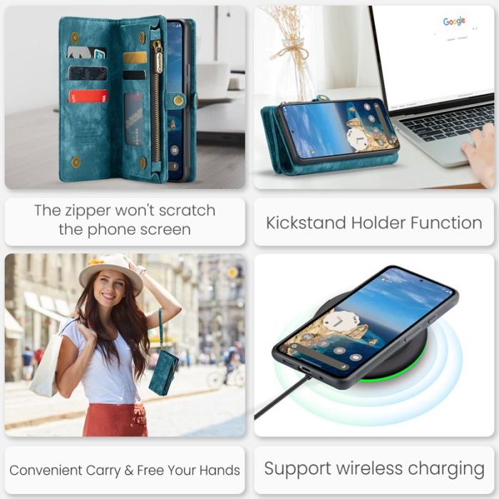 Caseme - CASEME 008 Läderfodral till Google Pixel 9 Pro XL - Blå