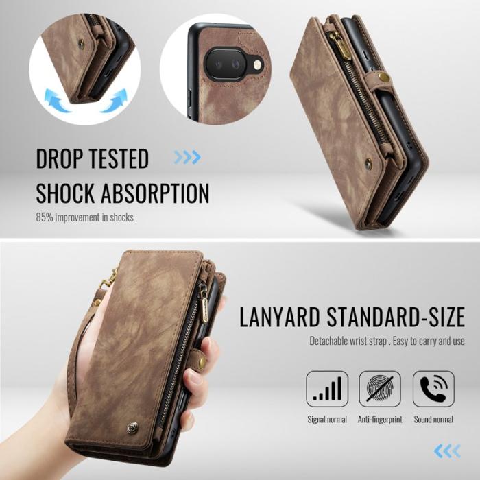 Caseme - CASEME 008 Läderfodral till Google Pixel 9a - Brun