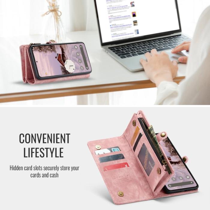 Caseme - CASEME 008 Läderfodral till Google Pixel 9a - Rosa