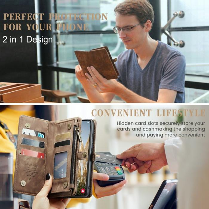 Caseme - CASEME 008 Läderfodral till Samsung Galaxy S24 - Brun