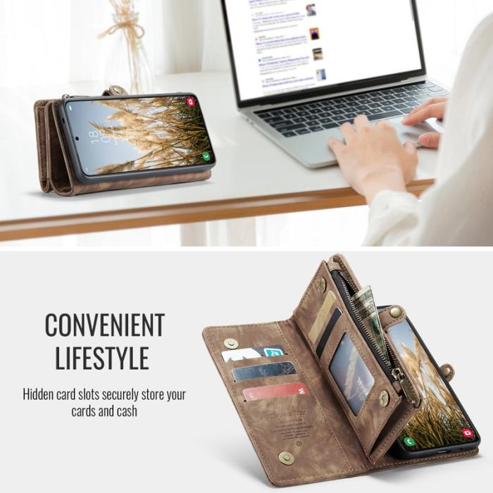 Caseme - CASEME 008 Läderfodral till Samsung Galaxy S24 FE - Brun