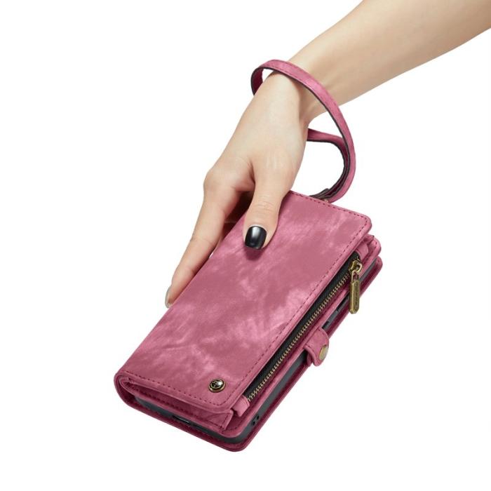 Caseme - CASEME 008 Läderfodral till Samsung Galaxy S24 - Röd