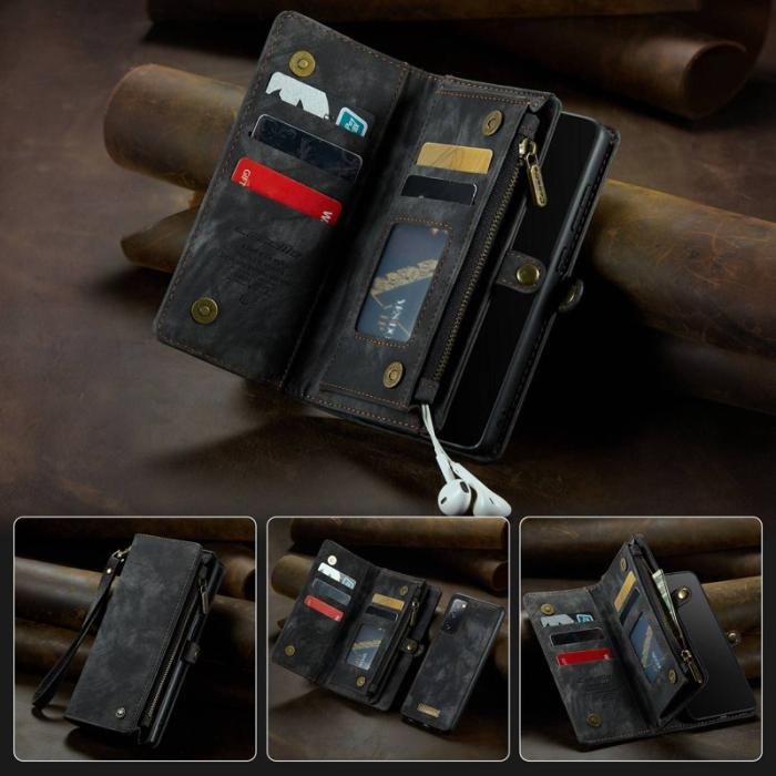 Caseme - CASEME 008 Multi-funktion 2-i-1 Wallet Skal för Samsung Galaxy S20 FE - Svart