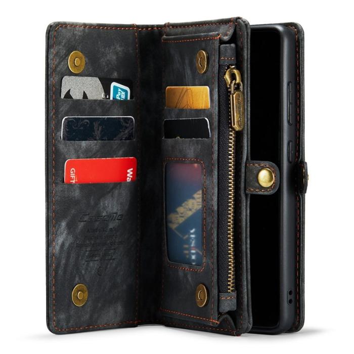 Caseme - CASEME 008 Multi-funktion 2-i-1 Wallet Skal för Samsung Galaxy S20 FE - Svart