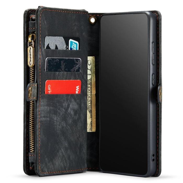 Caseme - CASEME 008 Multi-funktion 2-i-1 Wallet Skal för Samsung Galaxy S20 FE - Svart