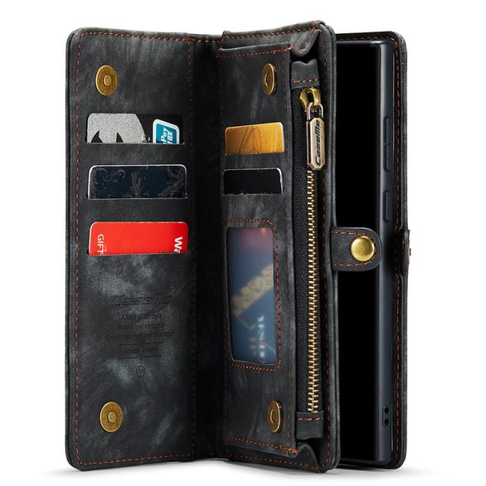 Caseme - CASEME 008 Multi-funktionell 2-i-1 Plånbok Samsung Galaxy Note20 - Svart