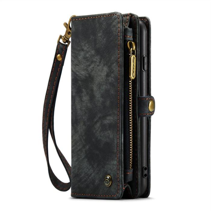 Caseme - CASEME 008 PU Läder 2-i-1 Avtagbart Ställfodral iPhone 11 Pro Svart