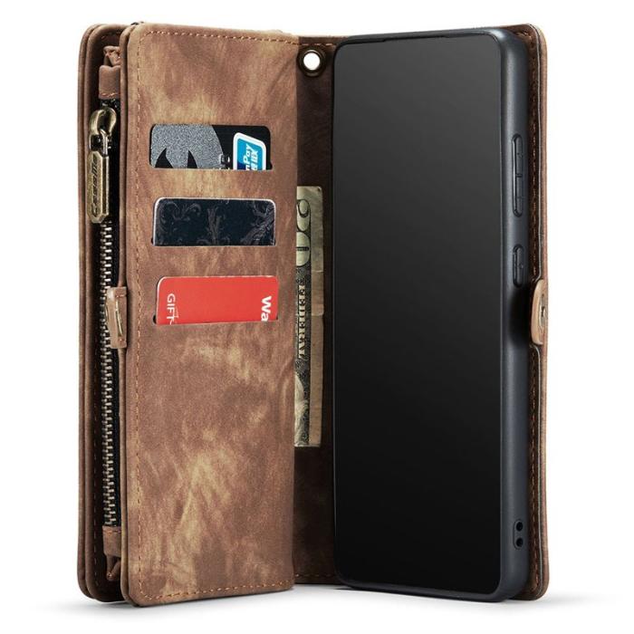 Caseme - CASEME 008 PU Läderfodral för Samsung Galaxy S20 Ultra - Brun