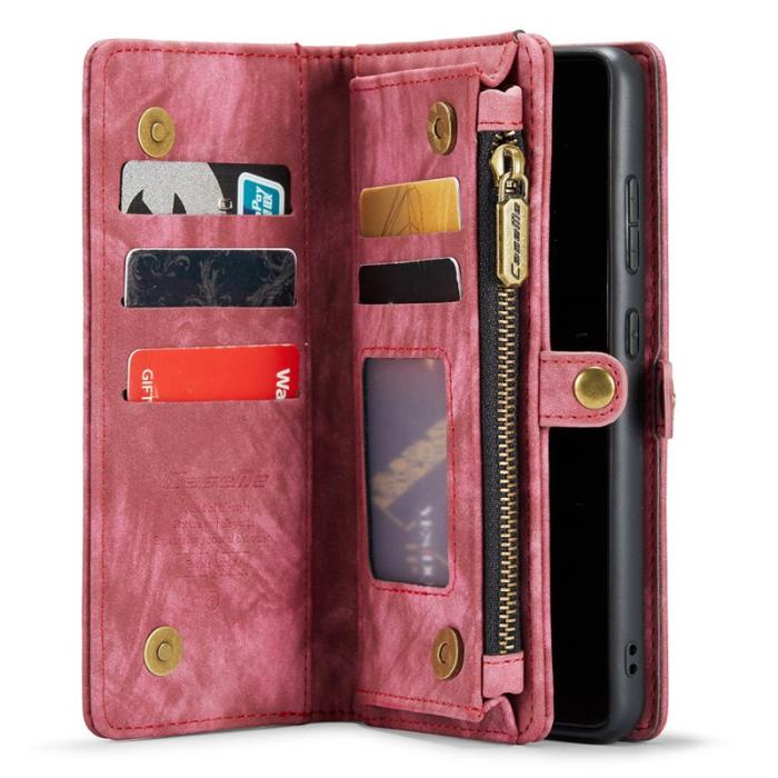 Caseme - CASEME 008 PU Läderfodral för Samsung Galaxy S20 Ultra - Röd