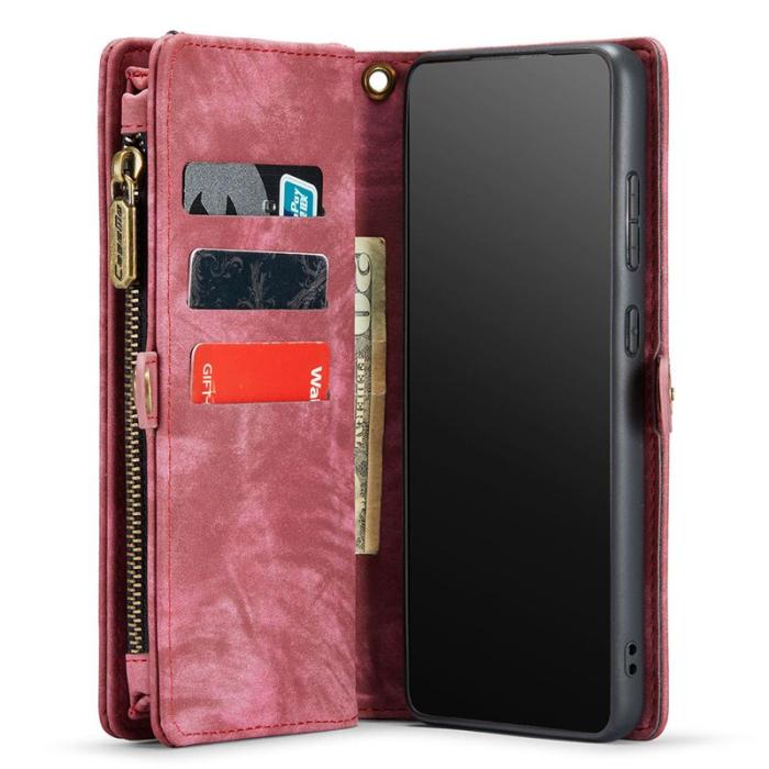 Caseme - CASEME 008 PU Läderfodral för Samsung Galaxy S20 Ultra - Röd