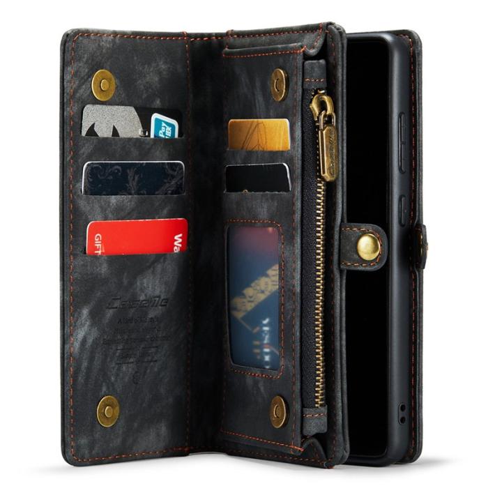 Caseme - CASEME 008 PU Läderfodral till Samsung Galaxy S20 Ultra - Svart