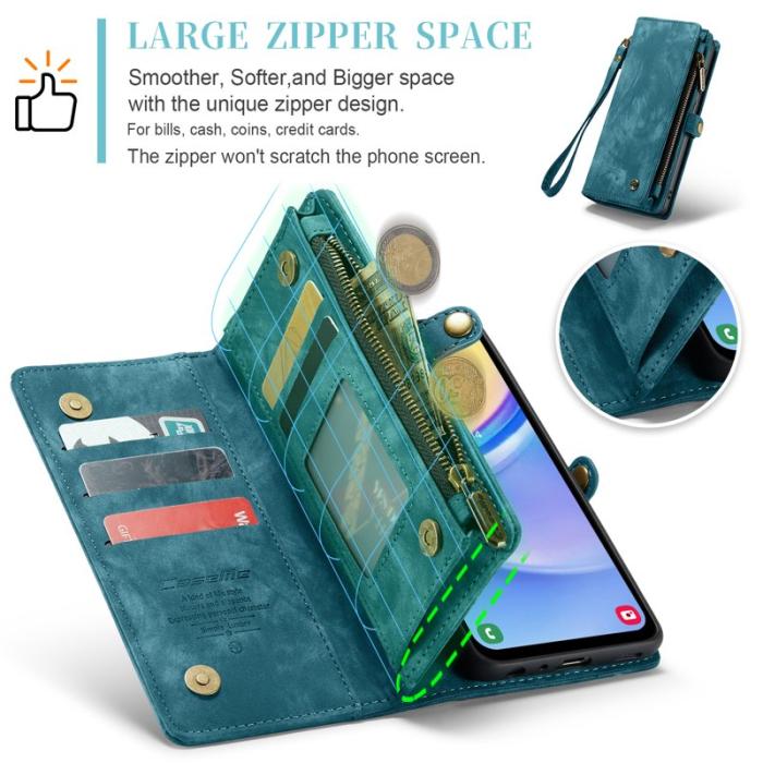 Caseme - CASEME 008 Samsung Galaxy A16 5G Fodral Läder Blå