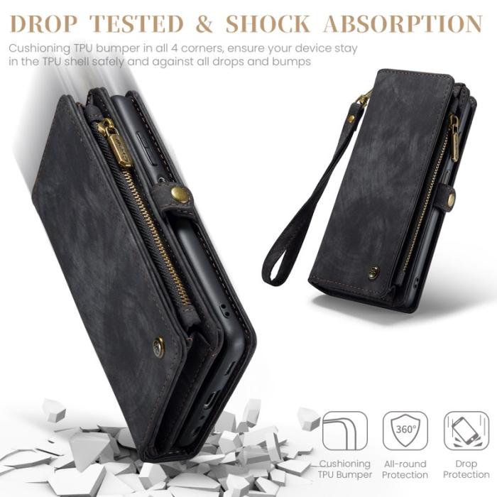 Caseme - CASEME 008 Samsung Galaxy A16 5G Fodral Läder Svart