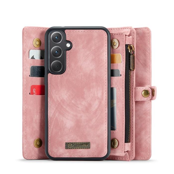 Caseme - CASEME 008 Samsung Galaxy A36 5G Fodral Läder med Plånbok Rosa