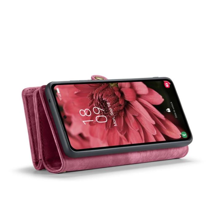 Caseme - CASEME 008 Samsung Galaxy A36 5G Fodral Läder Röd