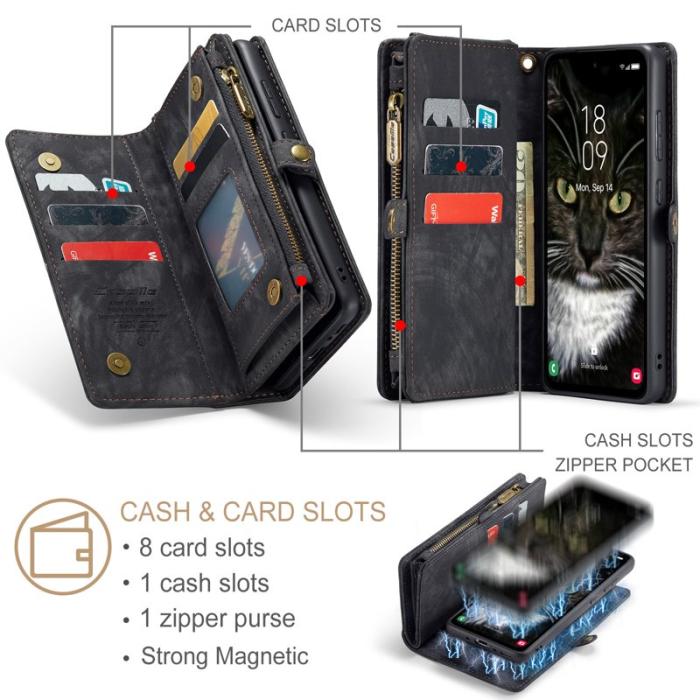 Caseme - CASEME 008 Samsung Galaxy A36 5G Fodral Läder Svart