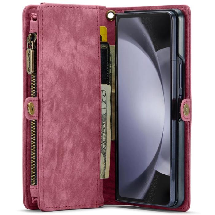Caseme - CASEME 008 Samsung Galaxy Z Fold6 Fodral Läder Röd