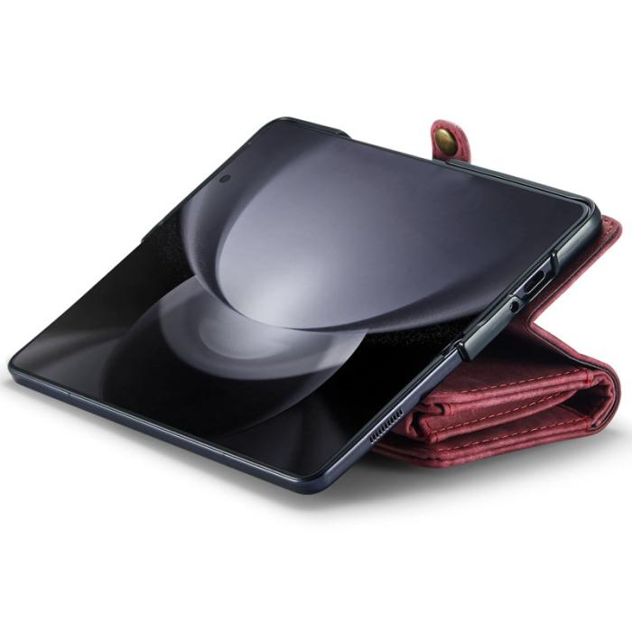 Caseme - CASEME 008 Samsung Galaxy Z Fold6 Fodral Läder Röd